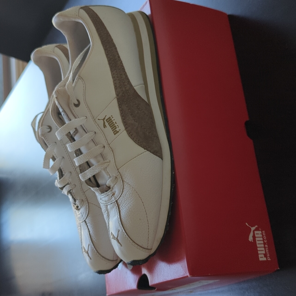 Puma Turin Sneakers (White/Gray/Beige)